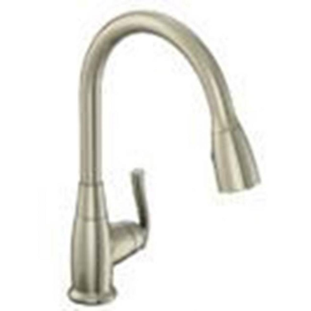 Sngl Hdle Ss Kitchen Fct,Gooseneck