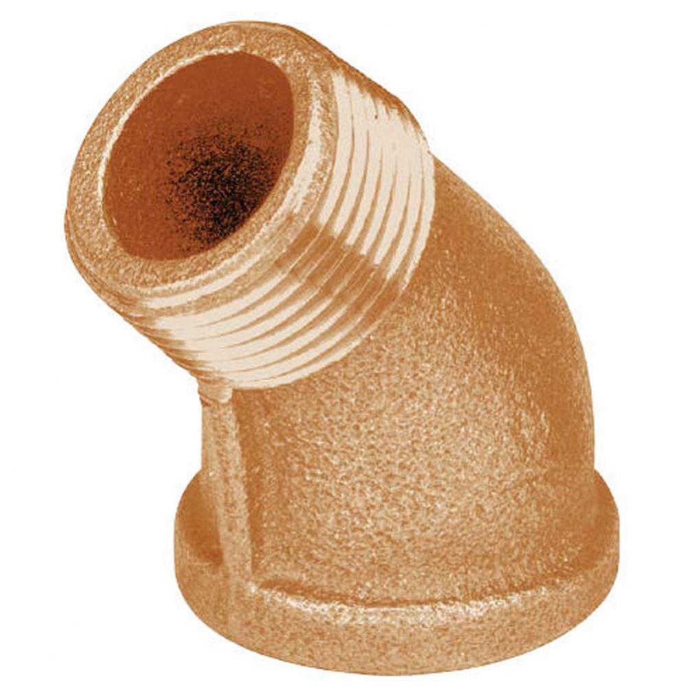 1-1/2'' Brass Street Elbow 45