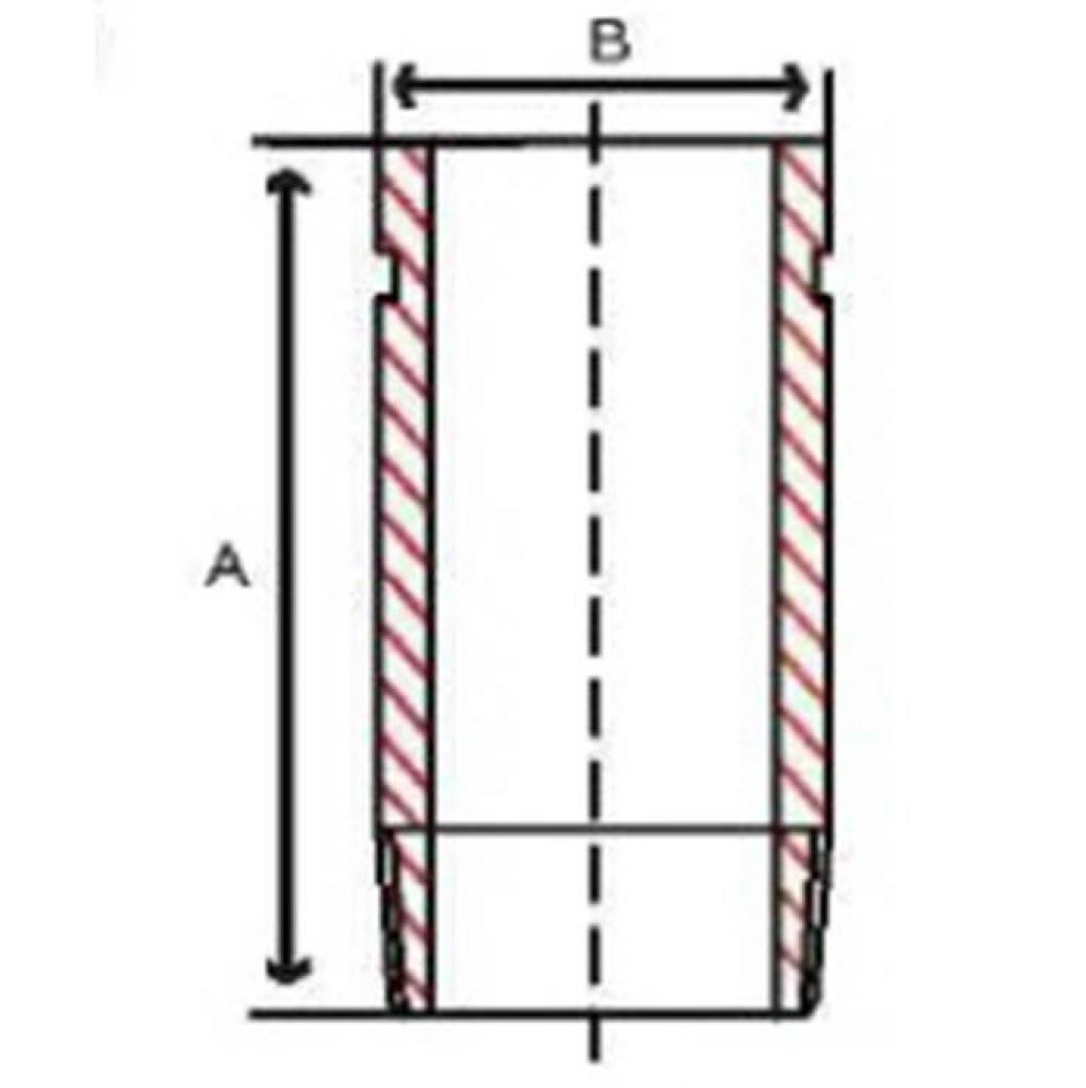 4'' X 6'' Black Nipple Groove X