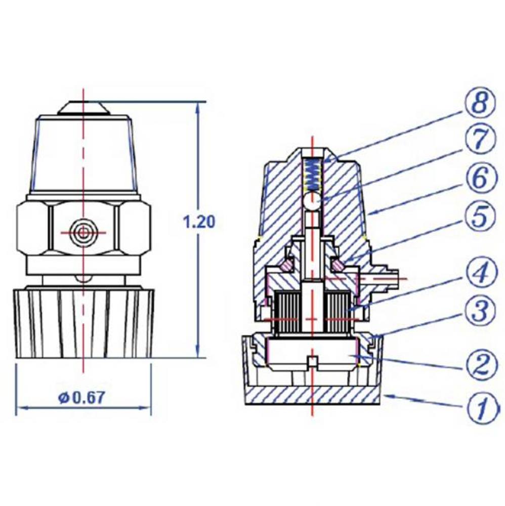 1/8'' Auto Vent For Hw  and  Steam