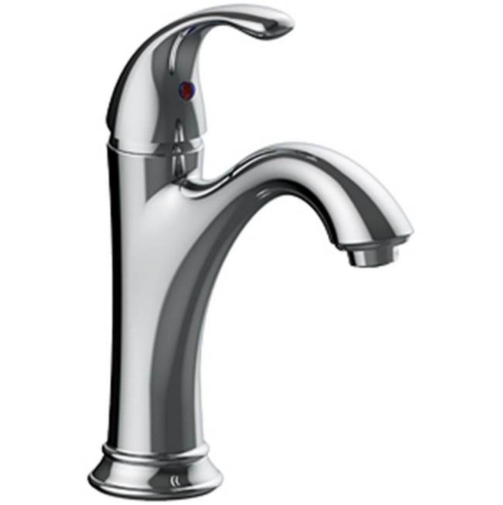 Sgl Hndle Lav Faucet, Sgl Hole Or Three Hole Mount, Deckplate Included, Integrated Supply Lines, 5