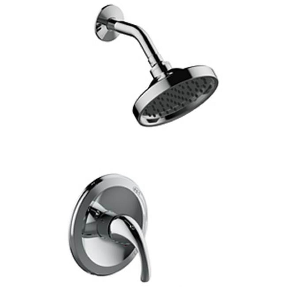 Single Handle Shower Trim Only, 6'' Showerhead, Job Pack, 1.8 Gpm, Chrome