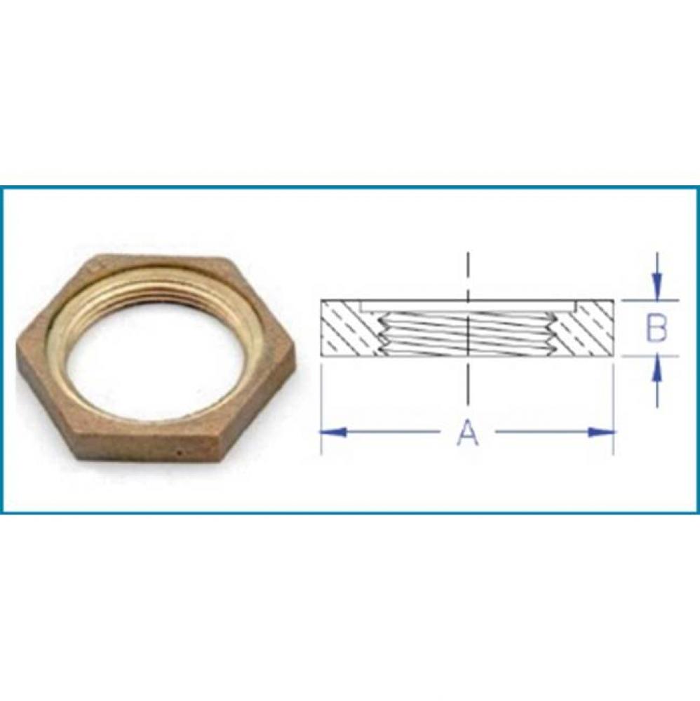 Lead Free 1/2'' Brass Locknut