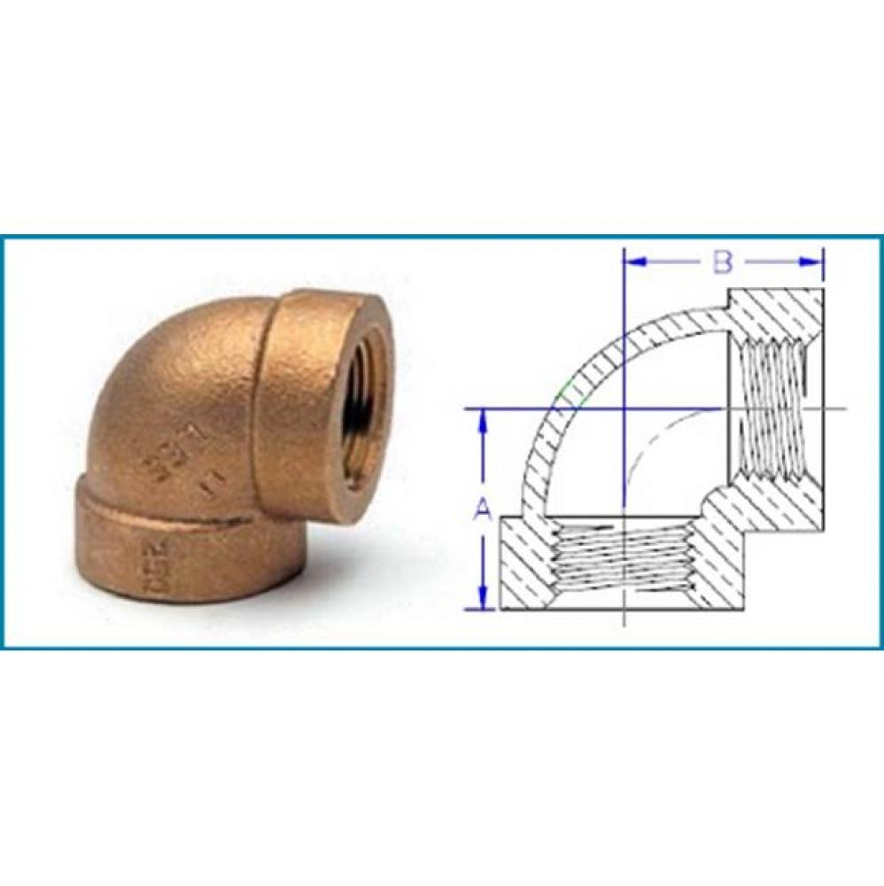 3/4'' Xh Brass 90 Elbow