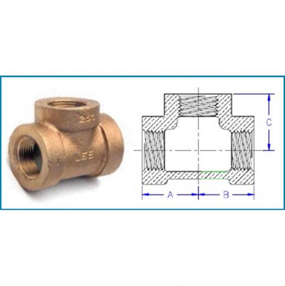 3/8'' Xh Brass Tee