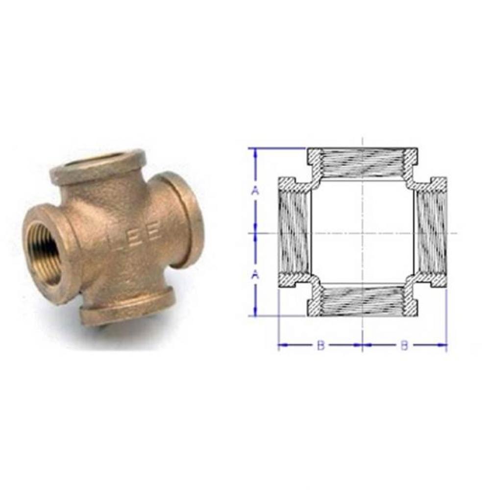 3/8'' Lead Free Domestic Brass Cross