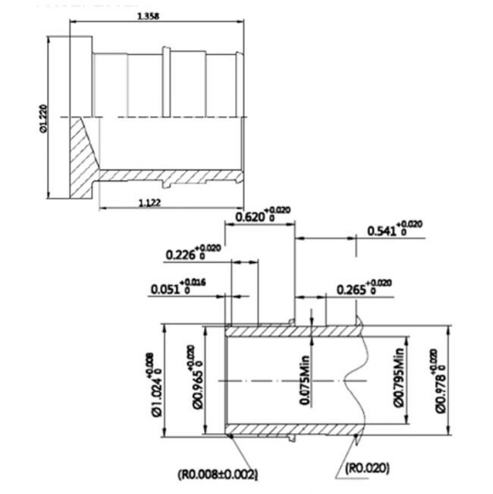 1'' Barb End Lead Free F1960 Pex