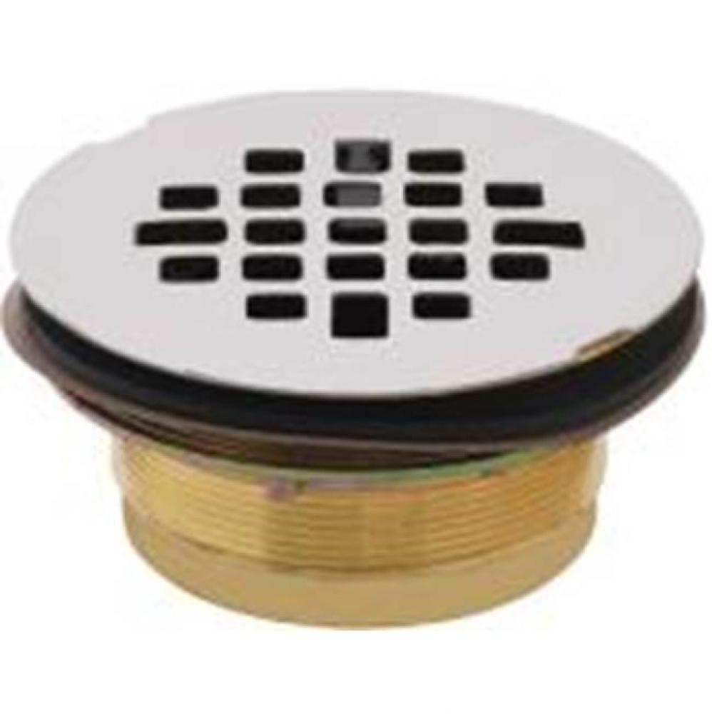 2'' No-Caulk Brass Shower Drain