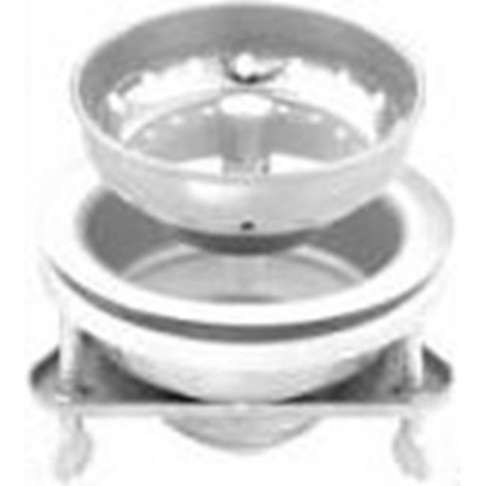 Ss Duo Strainer W/3 Thumb Scrw