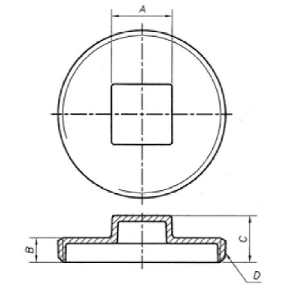 1-1/4'' Brs Trap Plg Raised Hd