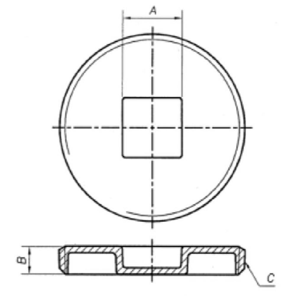 8'' Brs Trap Plg C-Sunk Hd