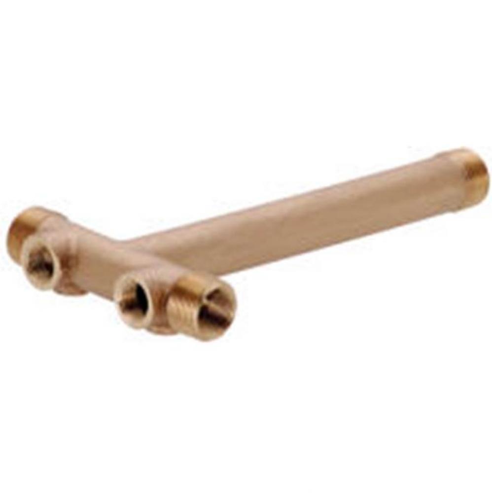 Lead Free 1X11 Long Brass Tank Tee