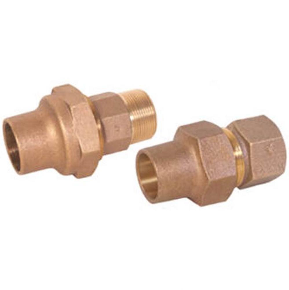 Lead Free 1-1/2'' Flare X 1-1/2''Fip Bronze Female Adapter