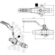 Matco Norca 754PXDE05LF - Lead Free 1'' Pex Bv With Waste