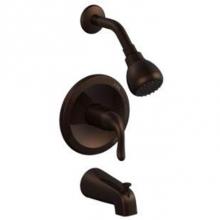 Matco Norca BL-730ORBD - Tub and Shower Finish Pack With Cc And Mip Rough-In Valve Less Stops, Metal Slip Fit Tub Spout, 1.