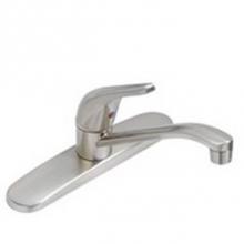 Matco Norca Cl-100Ss - 8'' Satin Nickel Single Lever Deck Faucet Solid Lever Handle-Euro Design