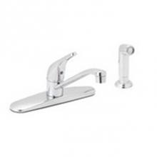 Matco Norca Cl-140C - 8'' Single Lever Deck Faucet W/Chrome Spray Solid Lever Handle-Euro Design