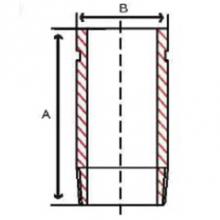 Matco Norca ZNB116GT - 4'' X 6'' Black Nipple Groove X