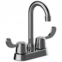 Matco Norca LV-325CB - Two Handle 4'' Centerset Bar Faucet, Wrist Blade Handles, Quick Mount Installation, Wash