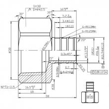 Matco Norca PXFA0405LF - 3/4'' Lead Free Pex Barb X 1'' Ip
