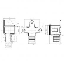 Matco Norca PXLD0403LF - 3/4'' Lead Free Pex X 1/2'' Fpt Drop