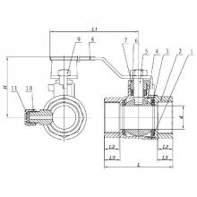 Matco Norca 754DT5LF - Lead Free 1'' Ips Bv W/ Drn  and  Pack