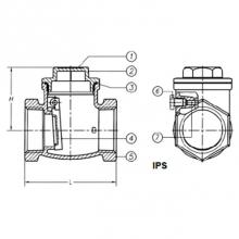 Matco Norca 521T11 - 4'' IPS SWING CHECK VALVE NOT FOR POTABLE WATER
