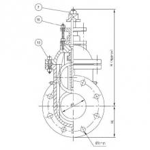 Matco Norca 100F08 - 2'' Flanged Ci G/V Ibbm - Nrs