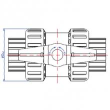 Matco Norca 772ST07 - 1-1/2'' T.U. B.V. Pvc Slip/Thd