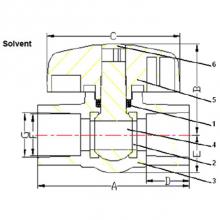 Matco Norca 770S03N - 1/2'' Pvc Ball Valve-Slip