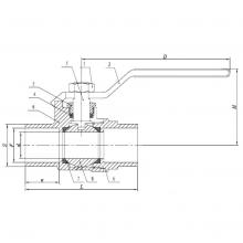 Matco Norca 752C06NLF - Lead Free 1-1/4'' C-C Ball Valve