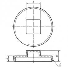 Matco Norca CP-800 - 8'' Brs Trap Plg Raised Hd