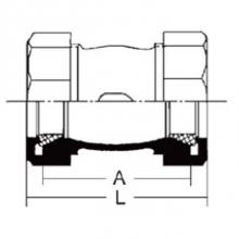 Matco Norca 440T09C - 2-1/2 Galv Mal Short Comp Cplg