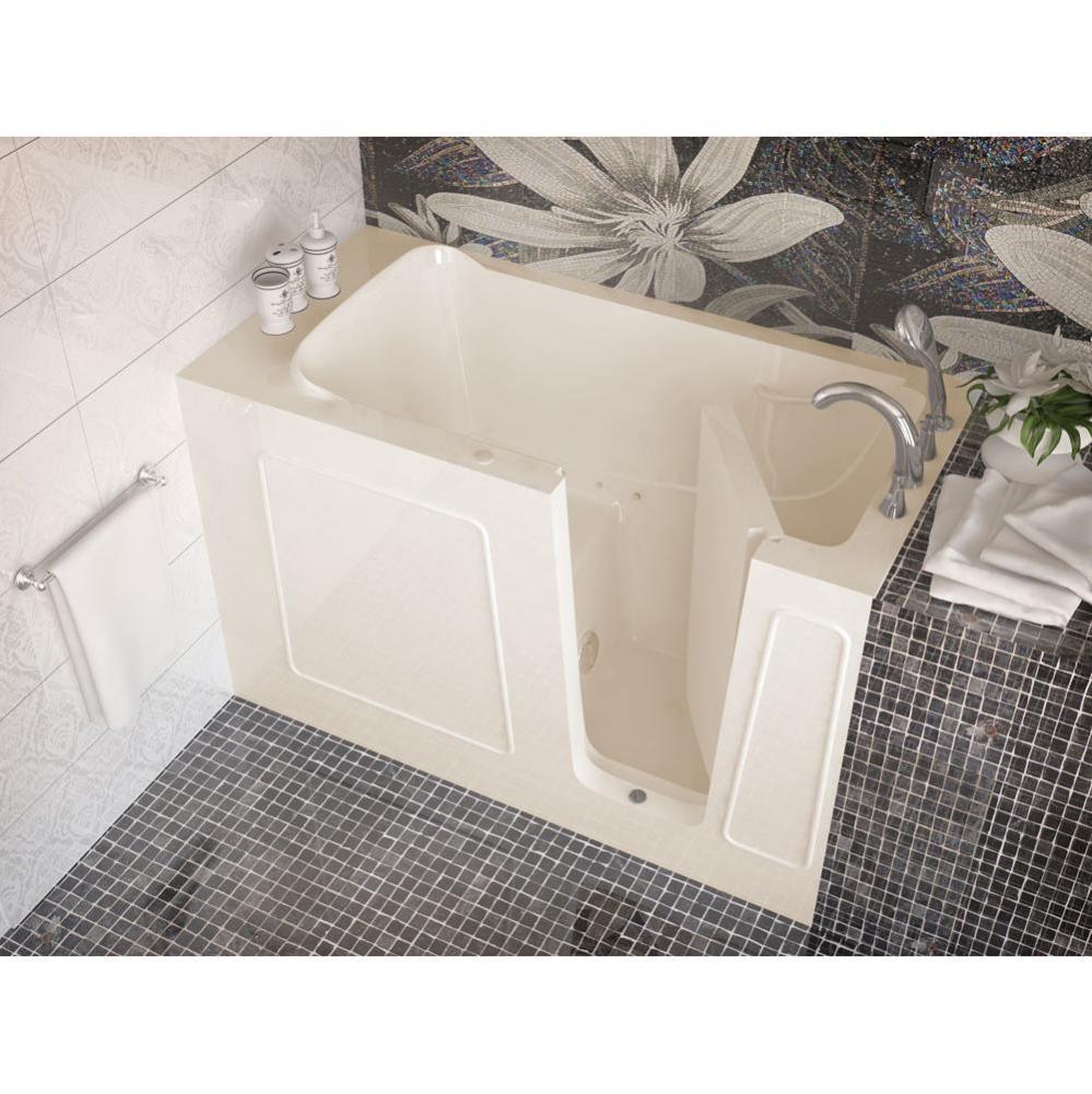 MediTub Walk-In 30 x 60 Right Drain Biscuit Air Jetted Walk-In Bathtub