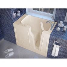Meditub 2646RBH - MediTub Walk-In 26 x 46 Right Drain Biscuit Whirlpool Jetted Walk-In Bathtub