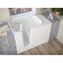 Meditub 2653LWA - MediTub Walk-In 26 x 53 Left Drain White Air Jetted Walk-In Bathtub