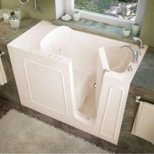 Meditub 2653RBH - MediTub Walk-In 26 x 53 Right Drain Biscuit Whirlpool Jetted Walk-In Bathtub