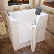 Meditub 2739LWS - MediTub Walk-In 27 x 39 Left Drain White Soaking Walk-In Bathtub