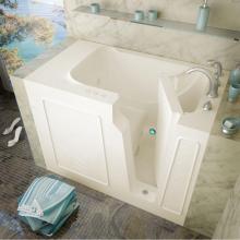 Meditub 2952RBH - MediTub Walk-In 29 x 52 Right Drain Biscuit Whirlpool Jetted Walk-In Bathtub