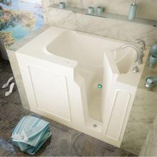 Meditub 2952LBS - MediTub Walk-In 29 x 52 Left Drain Biscuit Soaking Walk-In Bathtub