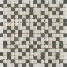 Merola Tile GVEMA5858BW - G-281 Vetro Marmi Black & White 5/8x5/8