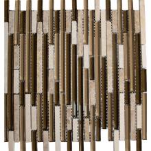 Merola Tile GVEMASLEECA - G-256 Vetro Marmi Cappucino Sleek