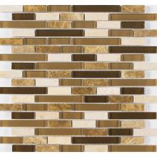Merola Tile GVEMBMIXDCA - G-101 Vetro Marmi Cappucino Mixed Brick