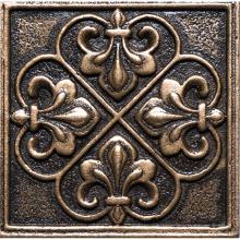 Merola Tile TANTM0202BZIN - Antique Metal 2x2 Bronze Insert