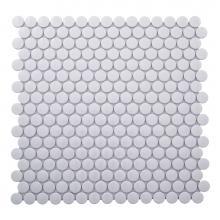 Merola Tile TPENN0101WHMO - Penny Round 1x1 Glossy White 10sf/cs