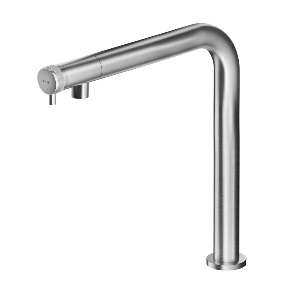 Single Lever Mixer - no waste - Yellow Gold Matte Knurled handle