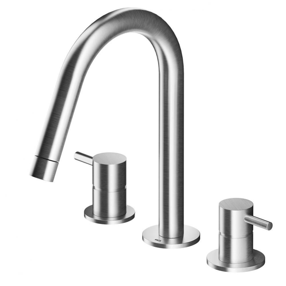 3 hole mixer R70 Spout - no waste - Matte