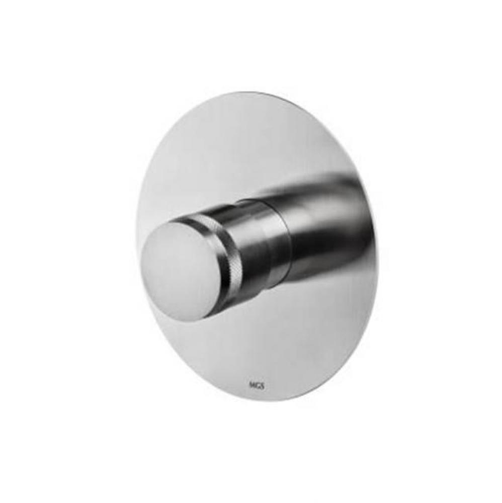 Single knob built-in thermostatic shower mixer - Black Steel