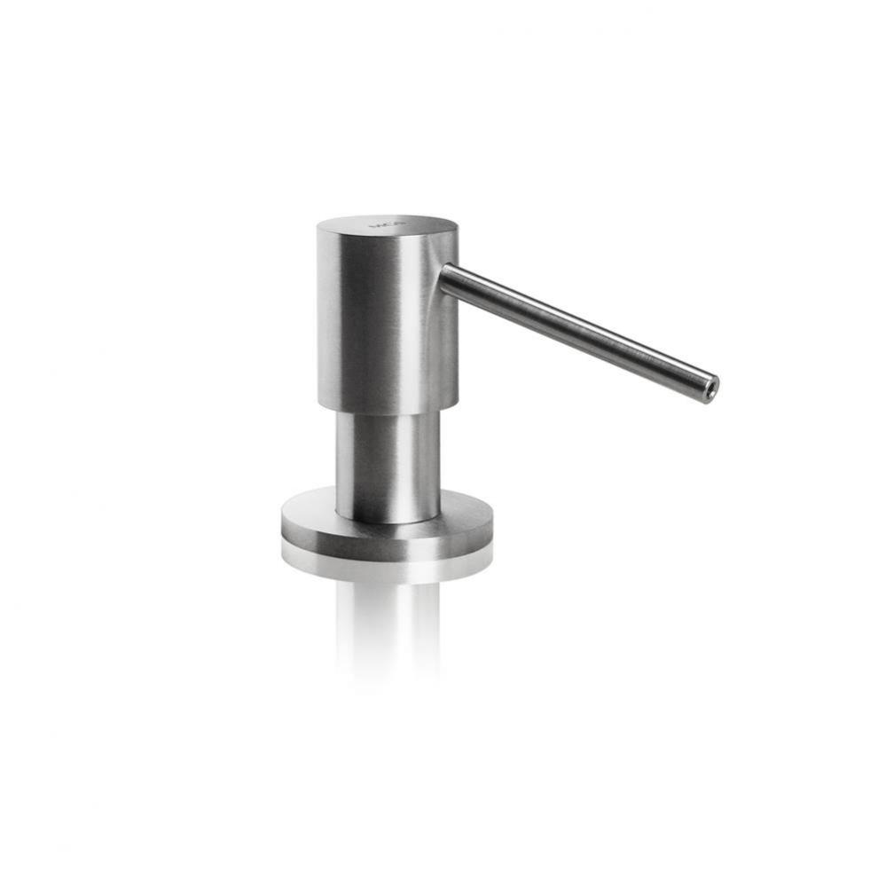 Built-in soap dispenser round head with extra long spout - Matte