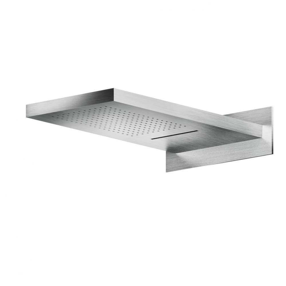 Wall mounted shower head with rain or waterfall effect - Matte